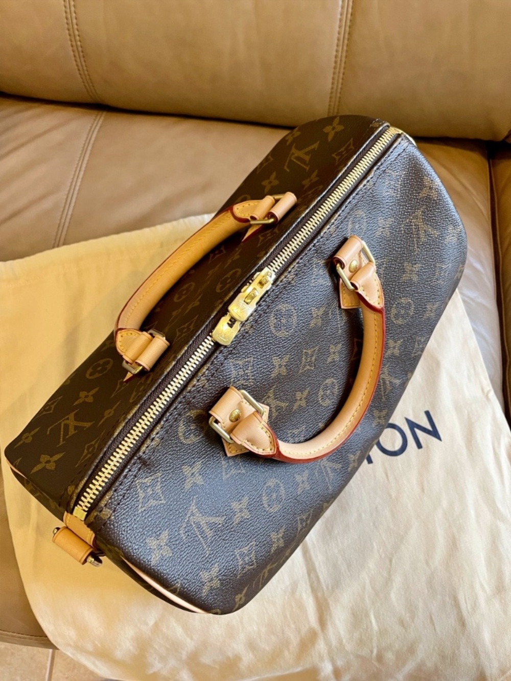 Louis Vuitton Speedy Bandouliere 30 monogram crossbody Bag New Model Full set - Picture 8 of 16